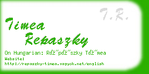 timea repaszky business card